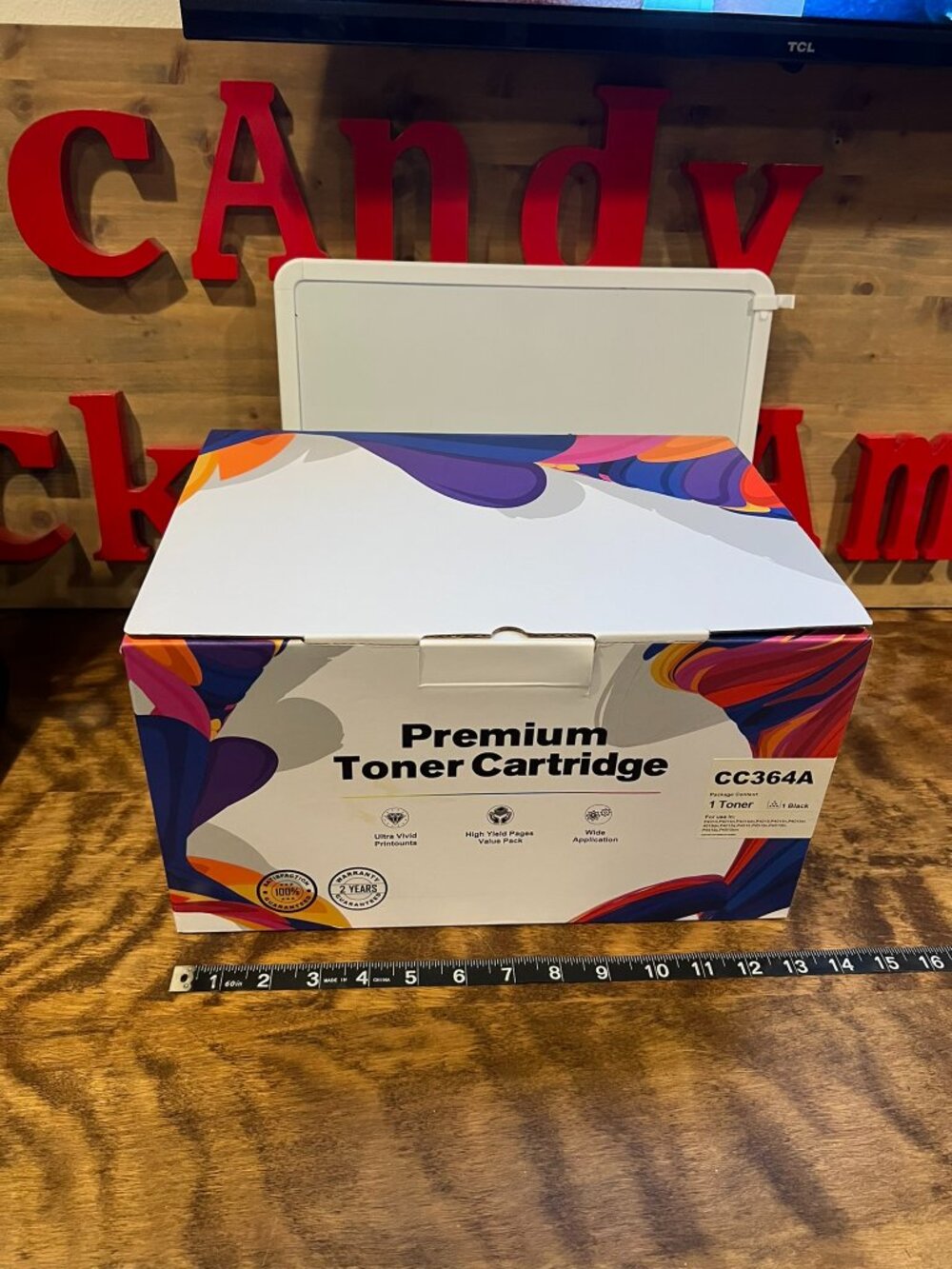 Black printer toner CC364A (equivalent to HP 64A)